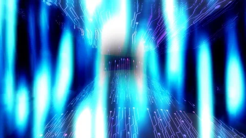 Background Digitalization of Information Flow Moving Through Stock Footage 95642768