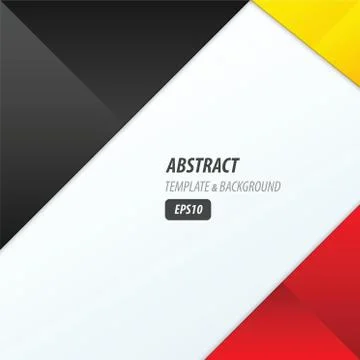 Background dimension modern, black, red, yellow Stock Illustration