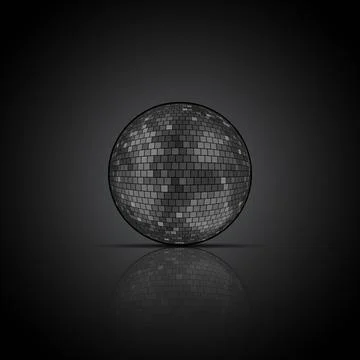 Background with a disco ball Stock Illustration