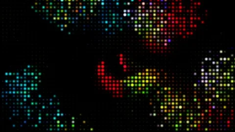 Background disco light neon Dot  Light colorful Stock Footage 126259119