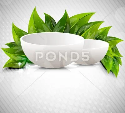 Background with dish 스톡 일러스트