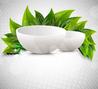 Background with dish Stock Illustration