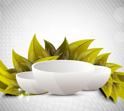 Background with dish Stock Illustration