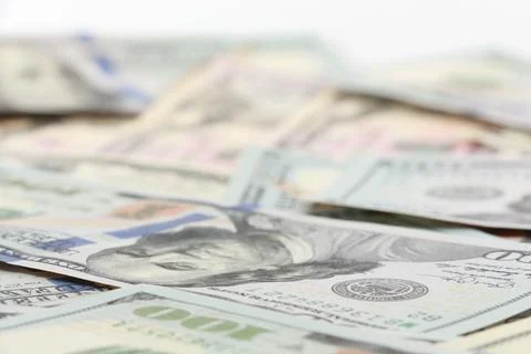 Background of dollar bills Stock Photos