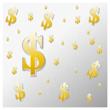 The background of the dollar sign Stock Illustration