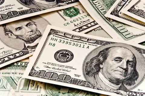 Background of dollars Stock Photos
