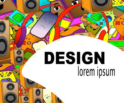 Background doodle Stock Illustration