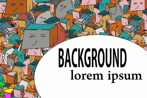 Background doodle Stock-Illustration