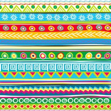 Background with doodle ornaments Illustrazione stock