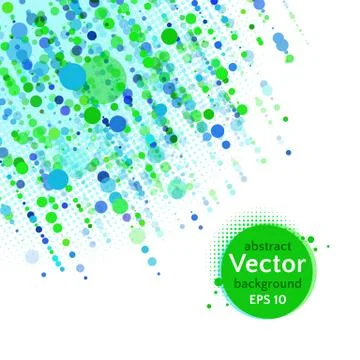 Background with dots and circles Stock Illustration