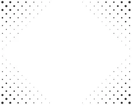 Background with dotted pattern at the corners.White backdrop with black dots Stock Illustration