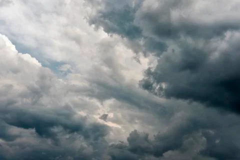 Background of dramatic grey storm clouds Stock Photos