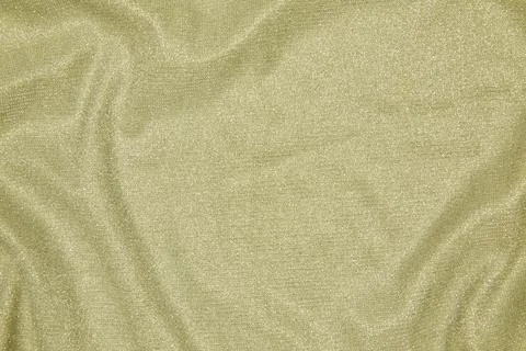 Background of draped light green fabric with silver lurex thread Stock Photos