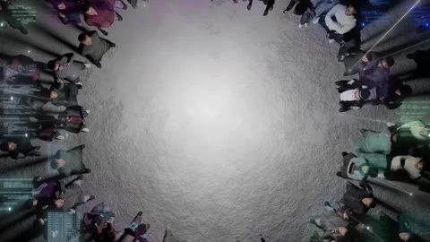 Background to draw attention to the centre of the frame. Pieces of multi Stock Footage 244661150