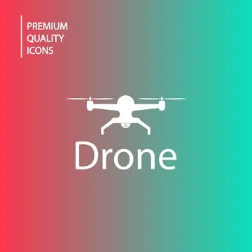 Background drone icons Stock-Illustration
