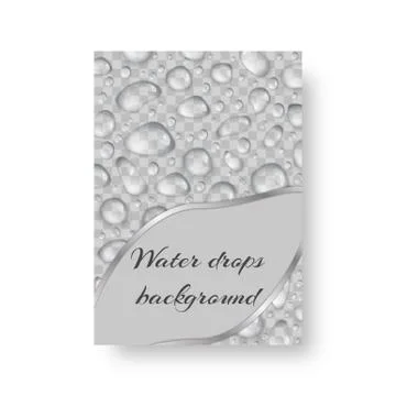 Background with droplets Stock Illustration