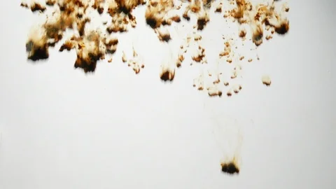 Background dropping coffee powder into the water splashing beautifully Stock Footage 100376628