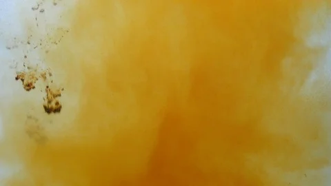 Background dropping coffee powder into the water splashing beautifully Stock Footage 100380265