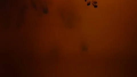 Background dropping coffee powder into the water splashing beautifully Stock Footage 101112852