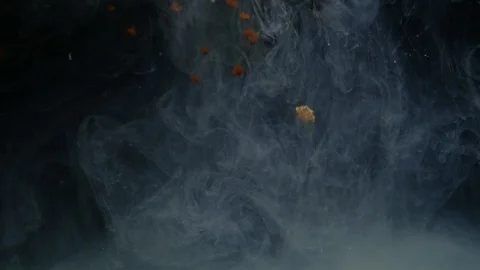 Background dropping coffee powder into the water splashing beautifully Stock Footage 111697274