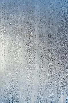 Background with drops on glass, authentic 写真素材