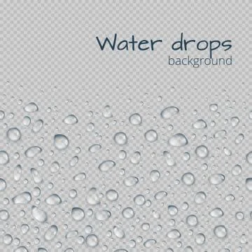 Background with drops of water Stock Illustration