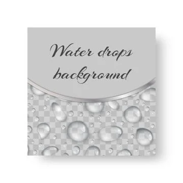 Background with drops of water Stock Illustration