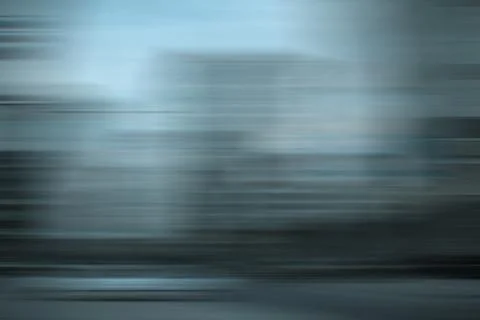 Background of dynamic city. Image is blurry Stock Photos