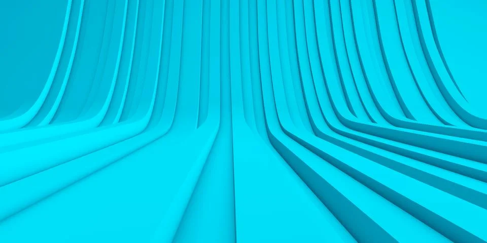 Background dynamic lines blue 3d rendering Stock Illustration