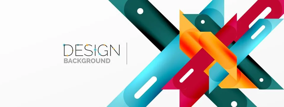 Background dynamic lines geometric wallpaper. Stripes composition vector Stock Illustration