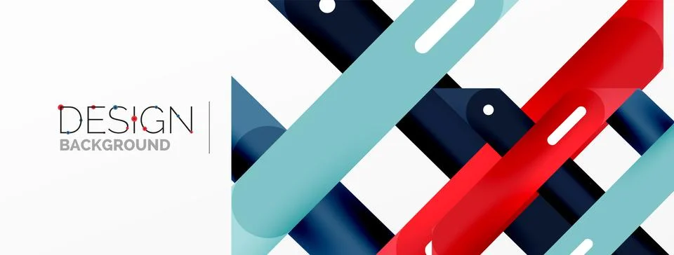Background dynamic lines geometric wallpaper. Stripes composition vector Stock Illustration