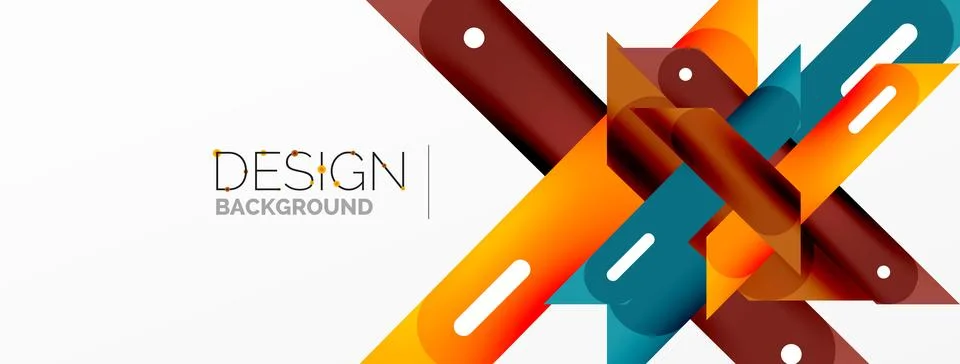 Background dynamic lines geometric wallpaper. Stripes composition vector Stock Illustration