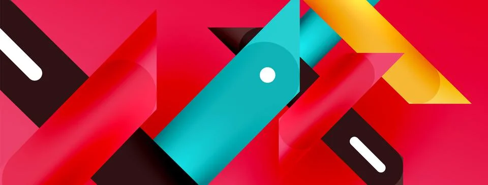 Background dynamic lines geometric wallpaper. Stripes composition vector Stock Illustration