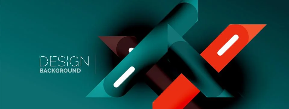 Background dynamic lines geometric wallpaper. Stripes composition vector Stock Illustration