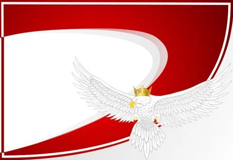 Background with an eagle Stock Illustration