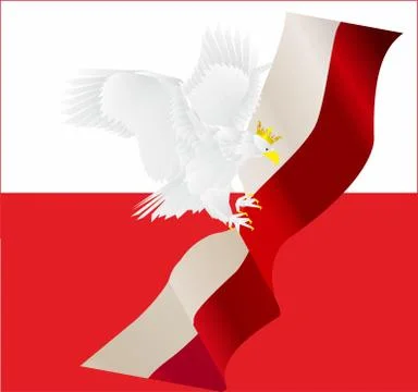 Background with an eagle Stock Illustration