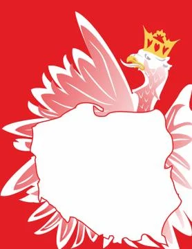 Background with eagle Stock Illustration