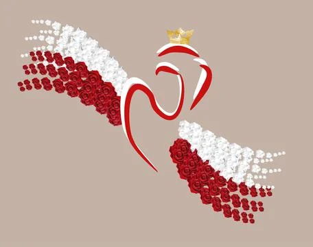 Background with an eagle, Illustrazione stock