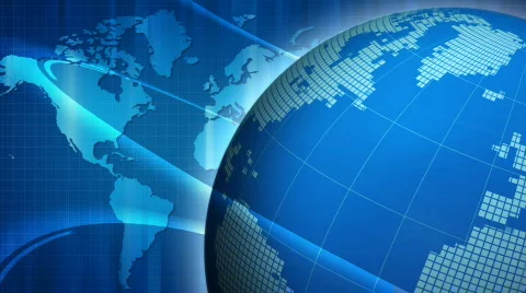 Background with the earth and world map Stock-Footage 562157