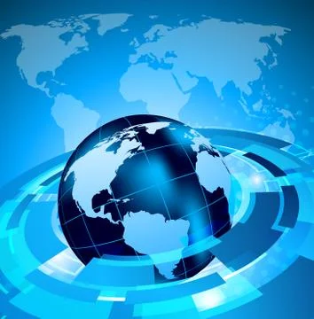 Background with earth Stock Illustration