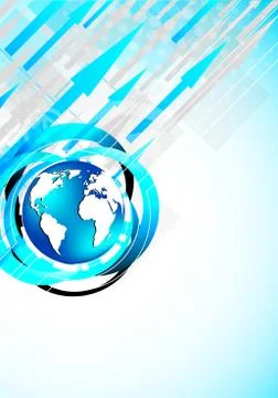 Background with earth Stock Illustration