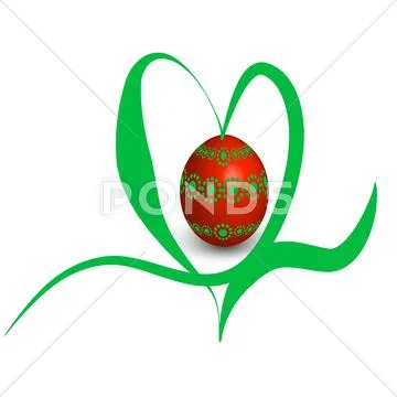 Background with easter eggs Stock Illustration