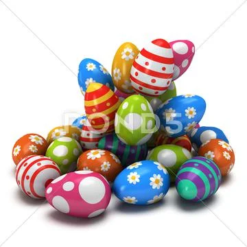 Background with Easter Eggs Stockillustratie