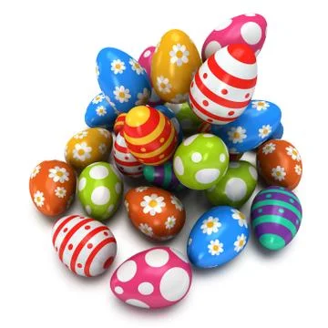 Background with Easter Eggs Stock Illustration