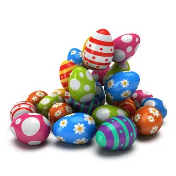 Background with Easter Eggs Stock Illustration