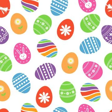 Background with Easter eggs. Stock Illustration