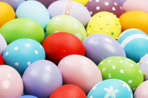 Background with Easter Eggs Stock Photos