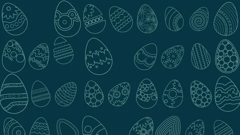 Background on Easter holiday theme dynamic Stock Footage 105083491