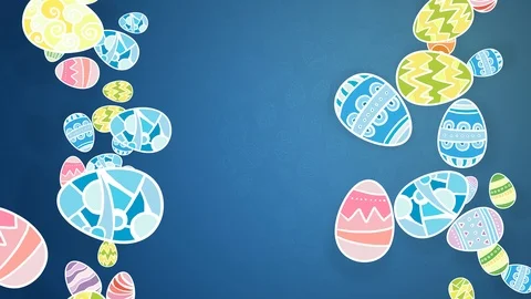 Background on Easter holiday theme dynamic Stock Footage 106364657