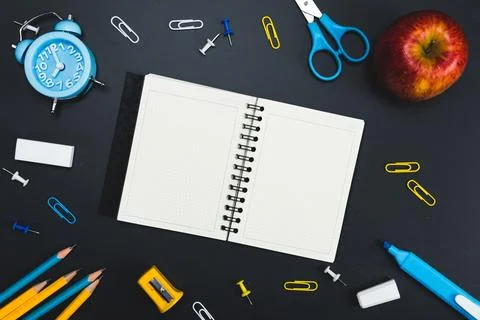 Background education concept. Back to school with copy space. Stock Photos